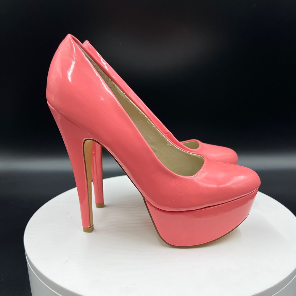 QUPID Flamingo Pink Heels